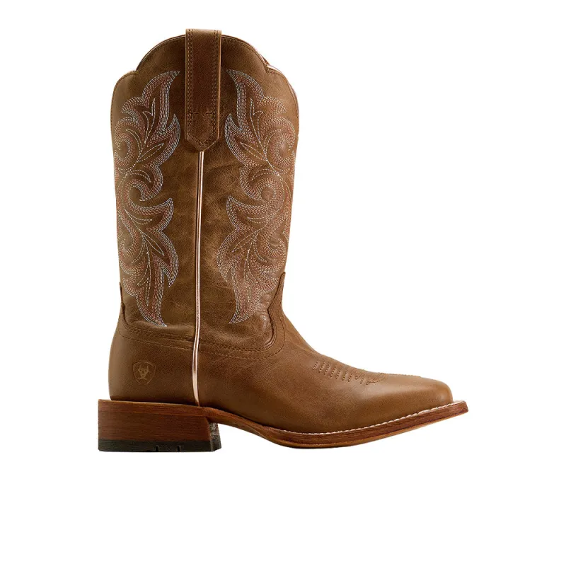 County Lane Wide Square Toe Pull On Cowboy Boots made by Ariat