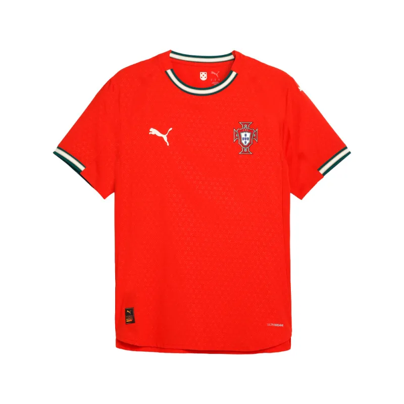 Portugal '25 Home Authentic Crew Neck Short Sleeve Replica Jersey sold by Shoebacca