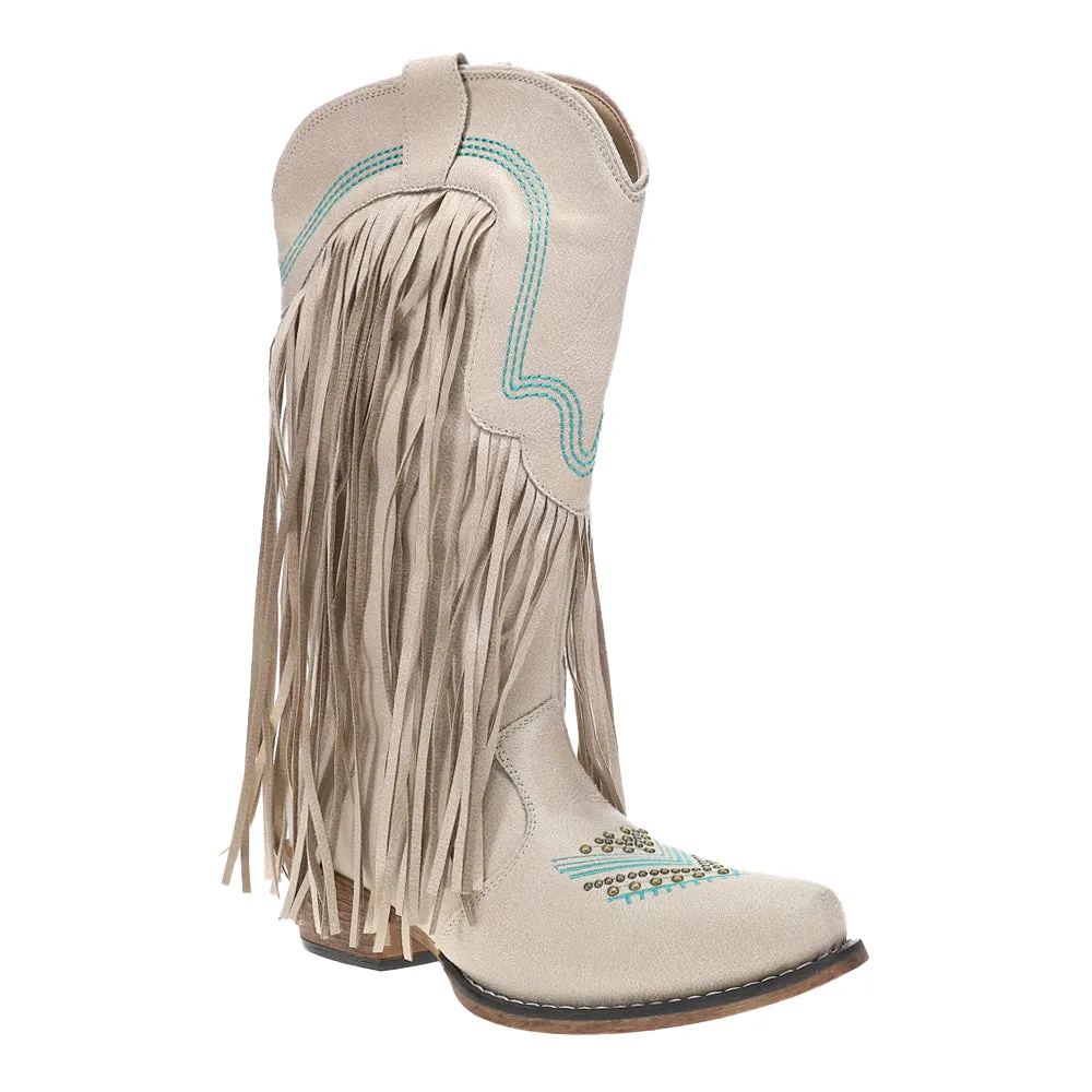 Dolly Fringe Snip Toe Pull On Cowboy Boots sold by Shoebacca product image thumbnail 2