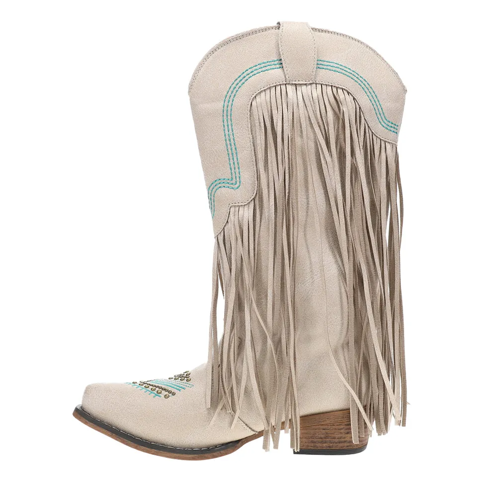 Dolly Fringe Snip Toe Pull On Cowboy Boots sold by Shoebacca product image thumbnail 3