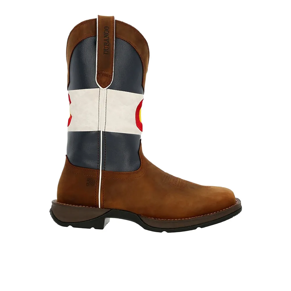 Rebel by Durango Square Toe Pull On Cowboy Boots sold by Shoebacca