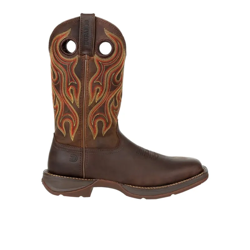 Rebel Square Toe Pull On Cowboy Boots made by Durango