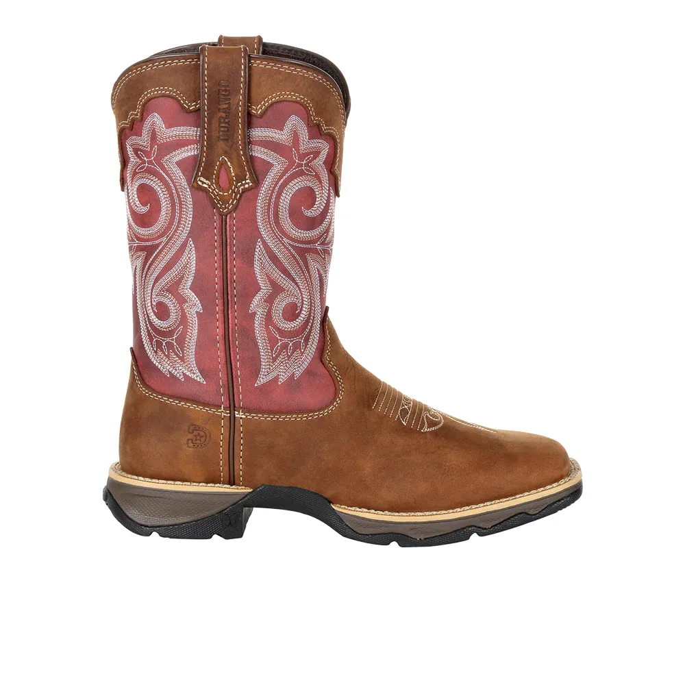 Lady Rebel by Durango Square Toe Pull On Cowboy Boots sold by Shoebacca