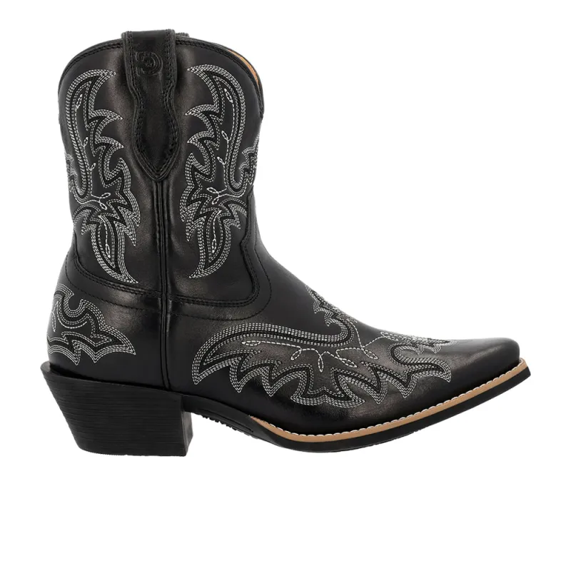 Shyloh Embroidered Snip Toe Cowboy Booties made by Durango
