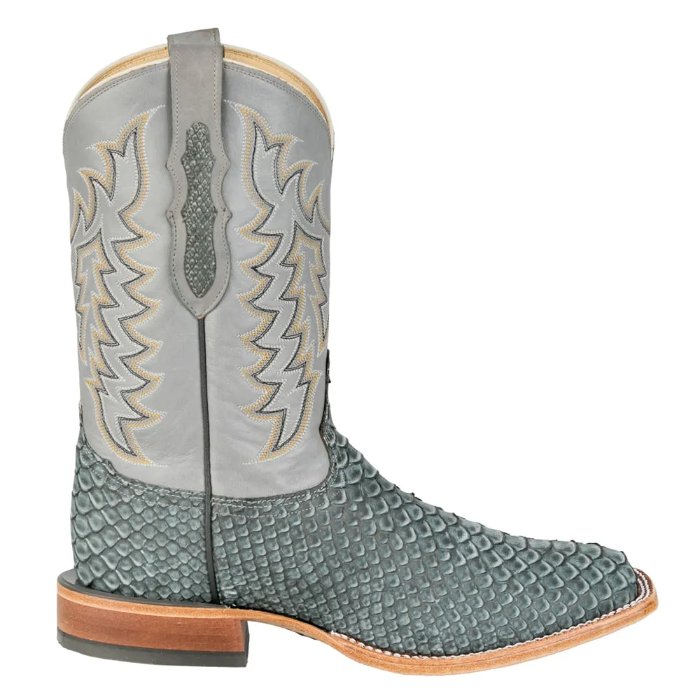 Mario 11 Inch Python Square Toe Cowboy Boots sold by Shoebacca