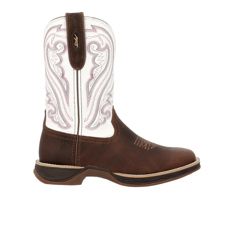 Lady Rebel Ultra-Lite Embroidered Square Toe Cowboy Boots made by Durango