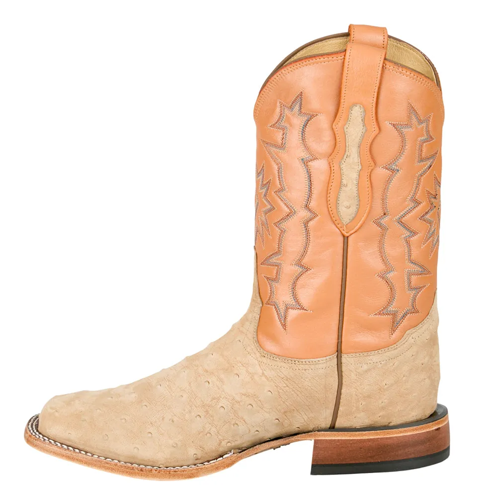 Carlos 11 Inch Sueded Full Quill Ostrich Square Toe Cowboy Boots sold by Shoebacca product image thumbnail 3