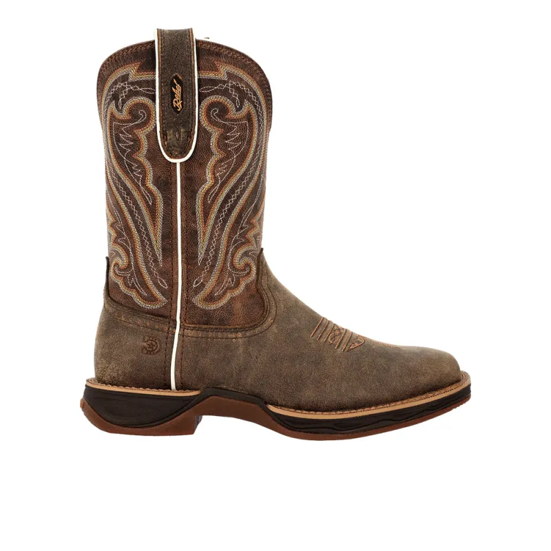 Lady Rebel Ultra-Lite Embroidered Square Toe Cowboy Boots made by Durango