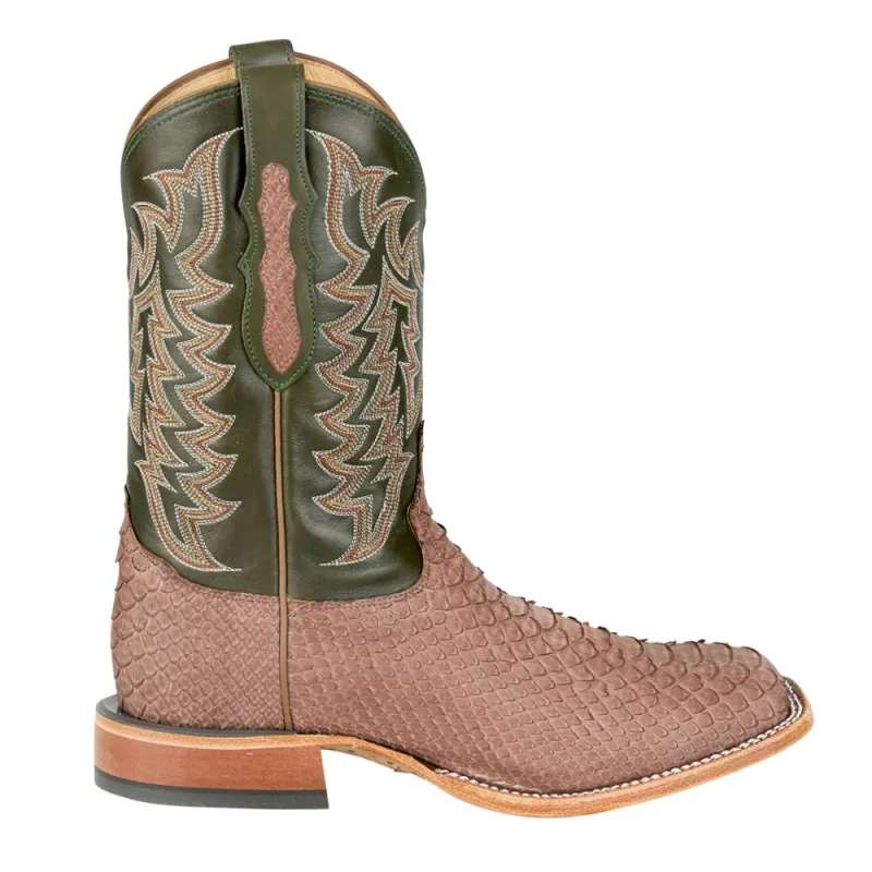 Mario 11 Inch Python Square Toe Cowboy Boots sold by Shoebacca