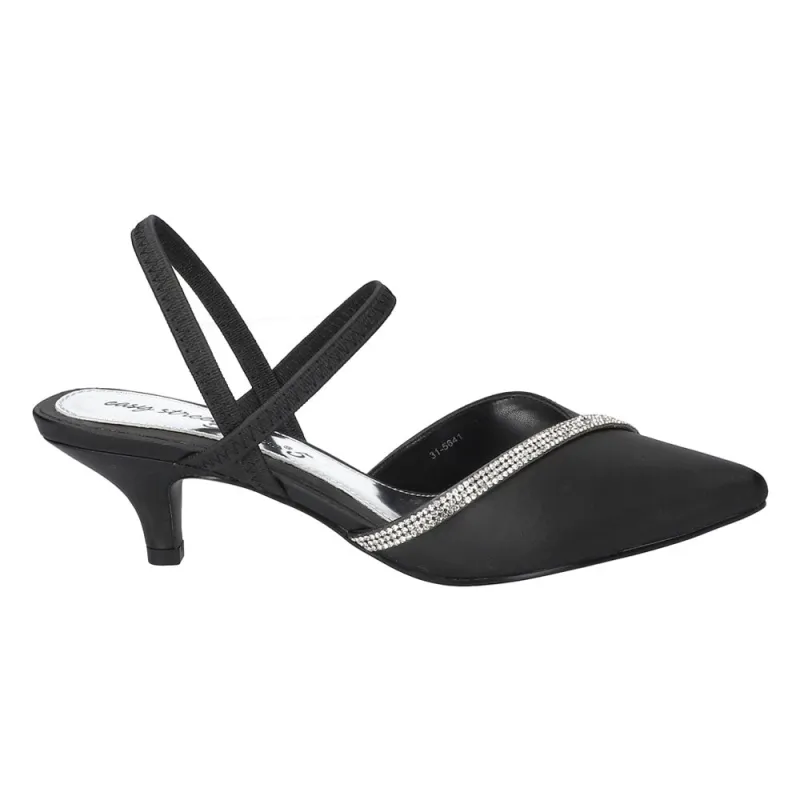 Unna Pointed Toe Kitten Heel Slingback Pumps made by easy street