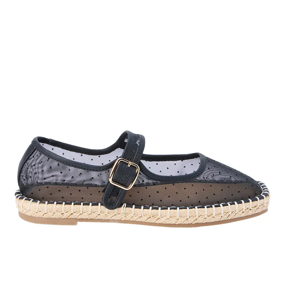 Meg Mary Jane Espadrille Flats sold by Shoebacca