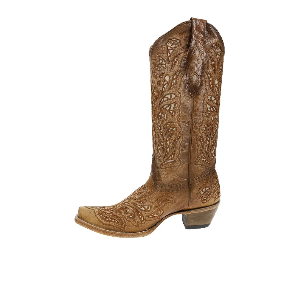 Glitter Inlay And Embroidery Snip Toe Cowboy Boots sold by Shoebacca product image thumbnail 3