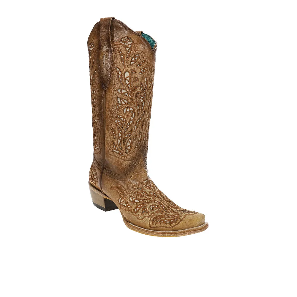 Glitter Inlay And Embroidery Snip Toe Cowboy Boots sold by Shoebacca product image thumbnail 2