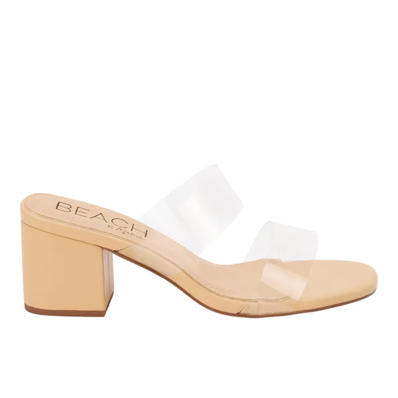 Aura Block Heel Sandals made by Shoebacca