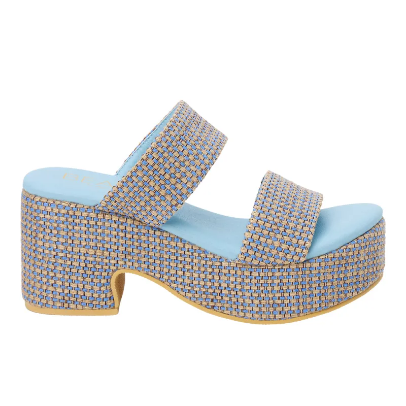 Ocean Ave Platform Block Heel Sandals made by Shoebacca