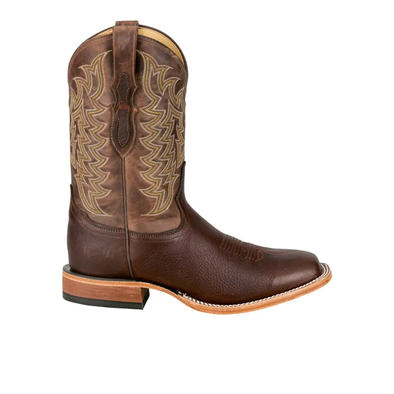 Alfredo 11 Inch American Bison Square Toe Cowboy Boots sold by Shoebacca