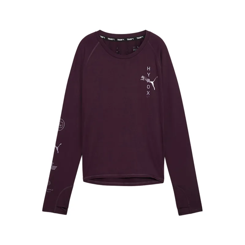 PUMA X HYROX Run Cloudspun Crew Neck Long Sleeve T-Shirt sold by Shoebacca