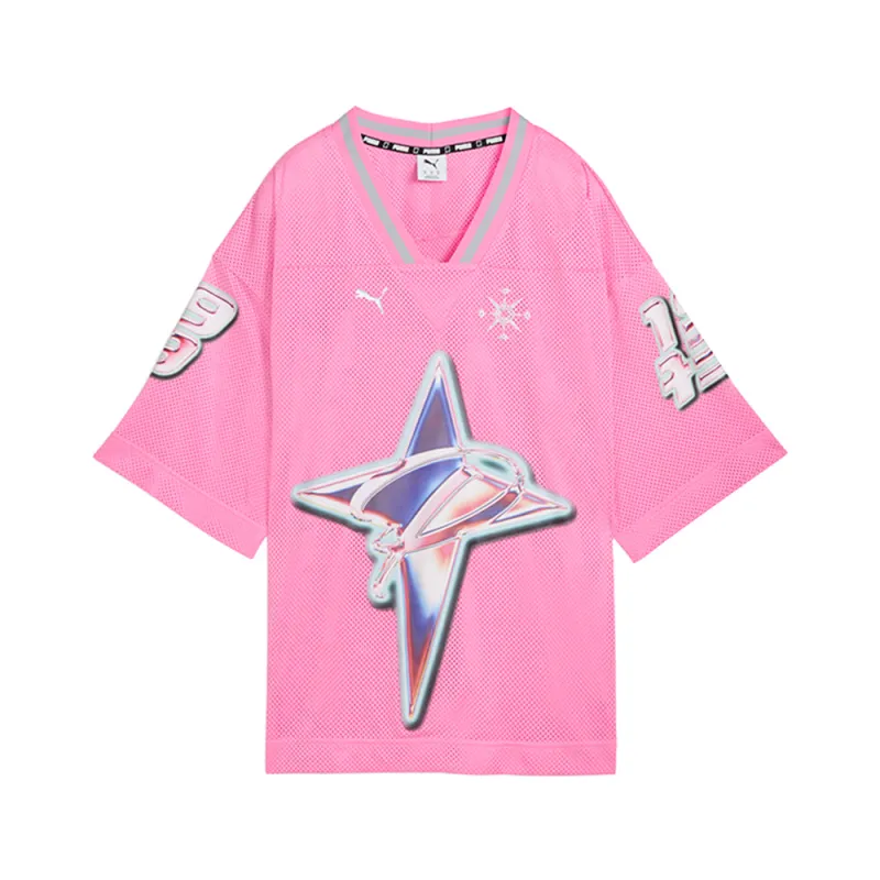 Shooting Stars V Neck Short Sleeve Jersey sold by Shoebacca