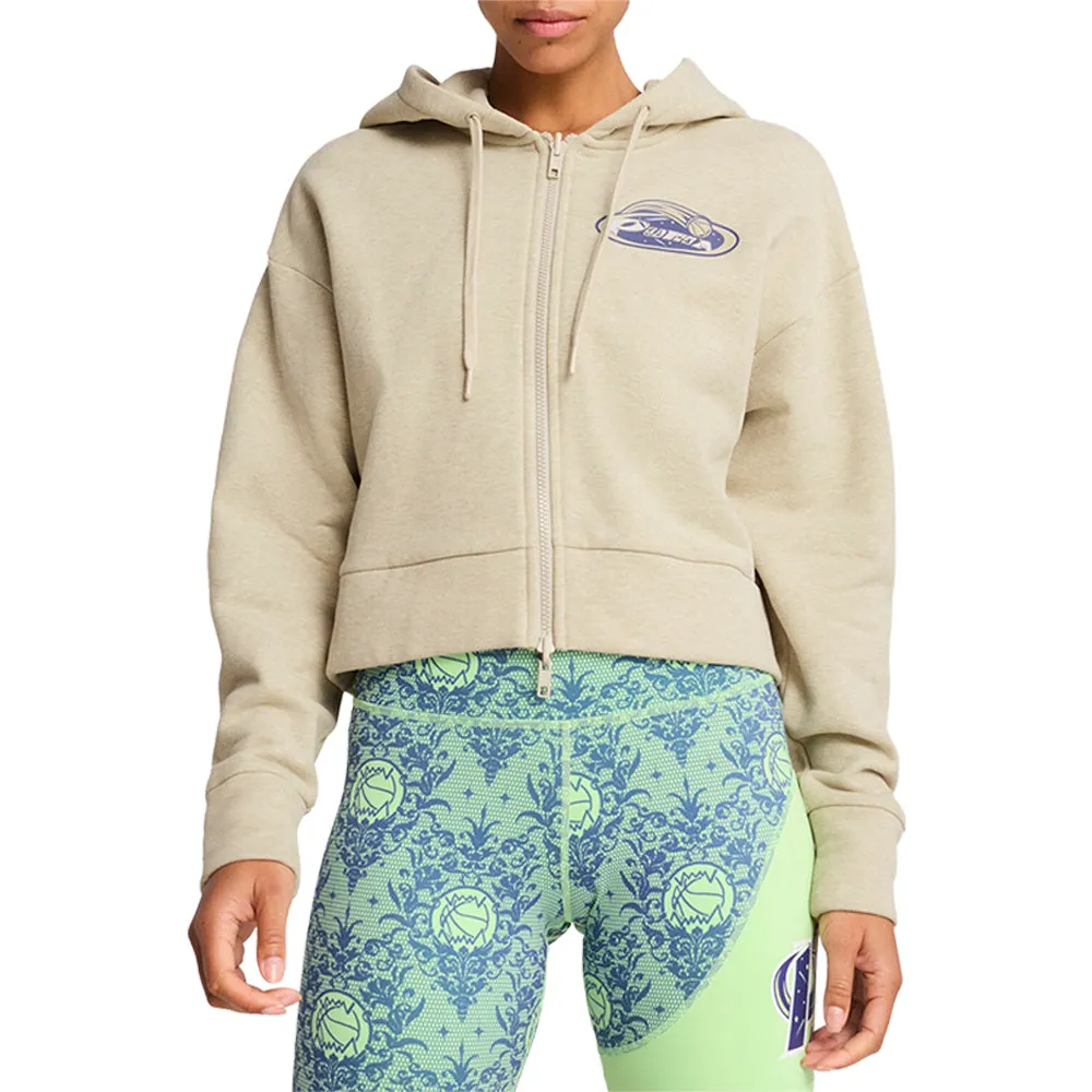 Lace Em Up Cropped Full Zip Hoodie sold by Shoebacca product image thumbnail 3