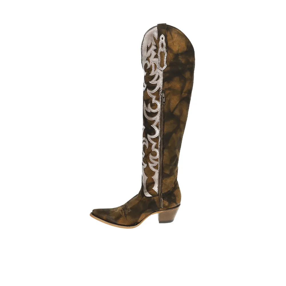 Embroidered And Overlay With Fringe Pointed Toe Cowboy Boots sold by Shoebacca product image thumbnail 3