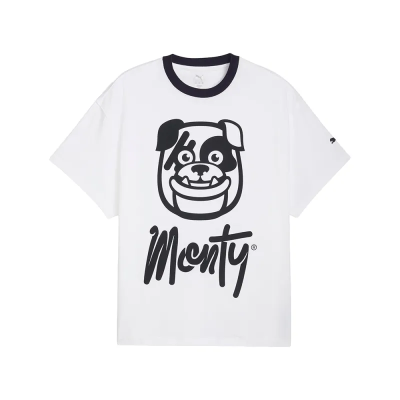 PUMA HOOPS X CF MONTERREY Crew Neck Short Sleeve Athletic T-Shirt made by Puma