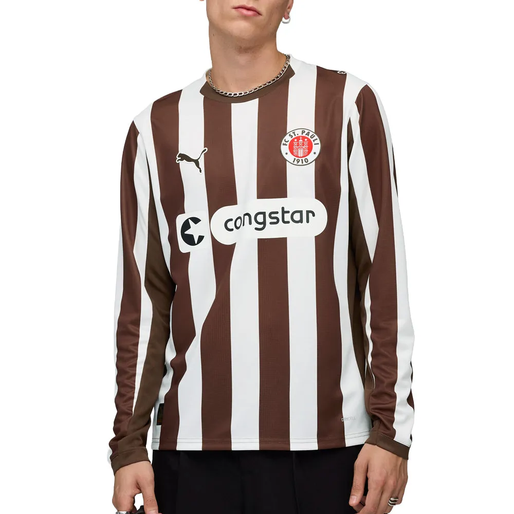 FC St. Pauli 25/26 Crew Neck Long Sleeve Home Soccer Jersey sold by Shoebacca product image thumbnail 3