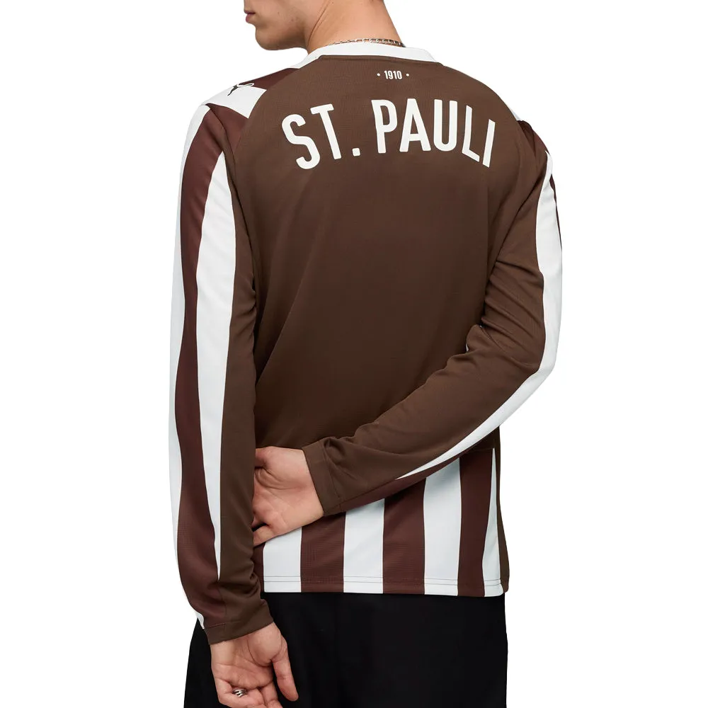 FC St. Pauli 25/26 Crew Neck Long Sleeve Home Soccer Jersey sold by Shoebacca product image thumbnail 4