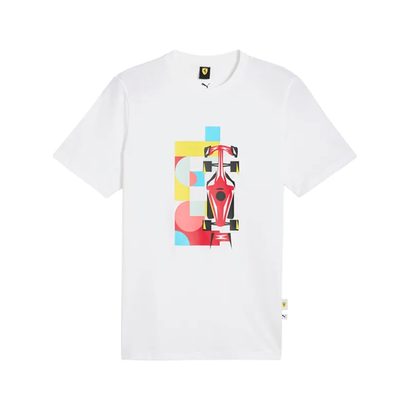 Scuderia Ferrari Race Graphic Crew Neck Short Sleeve T-Shirt sold by Shoebacca