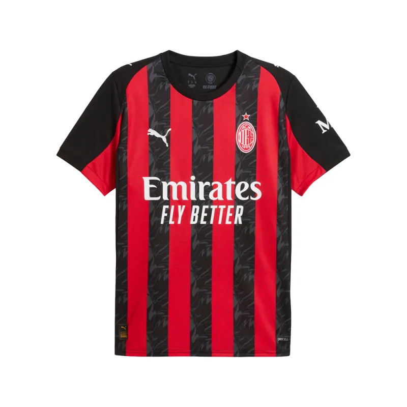 AC Milan Home Crew Neck Short Sleeve Soccer Jersey sold by Shoebacca
