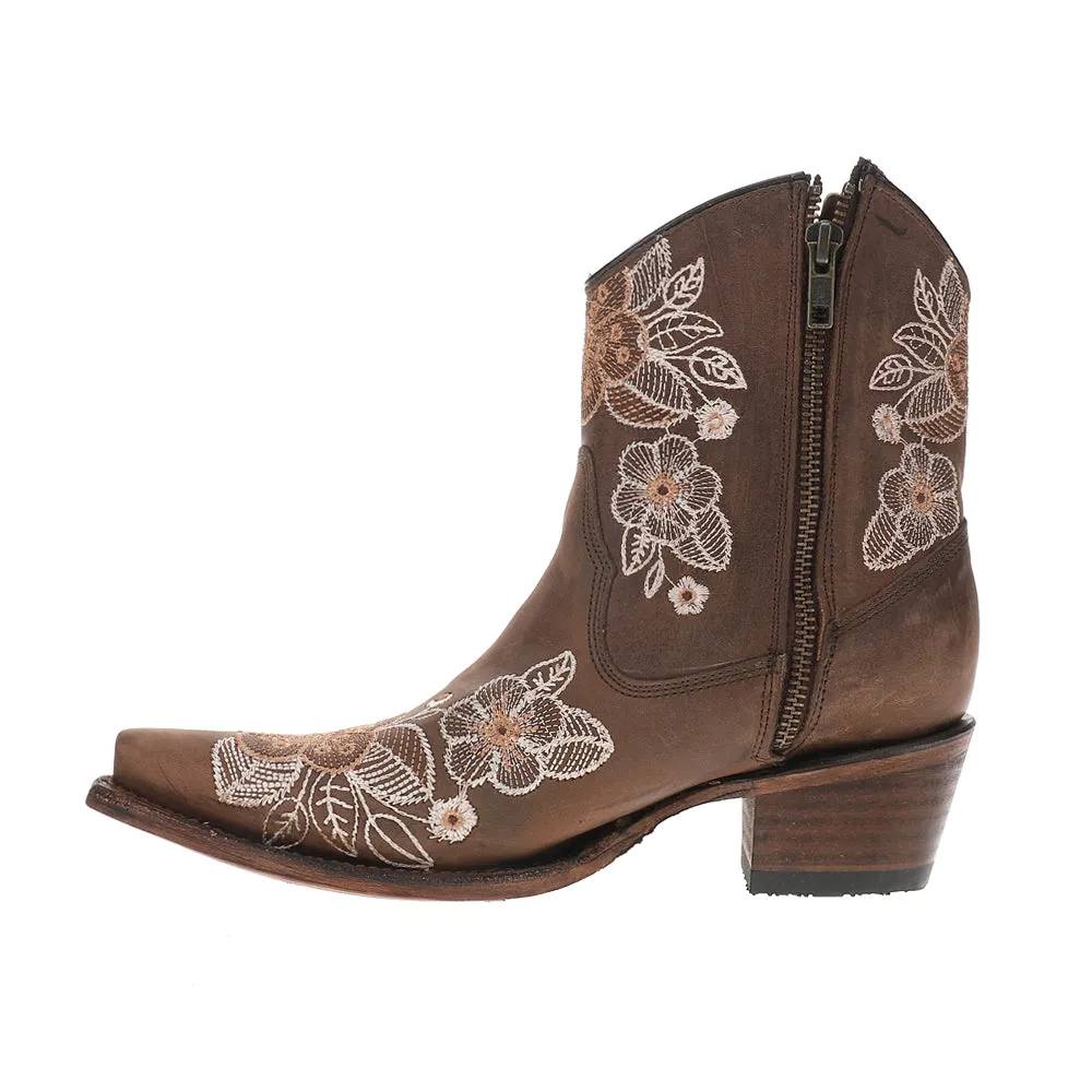 Floral Embroidered Snip Toe Cowboy Booties sold by Shoebacca product image thumbnail 3