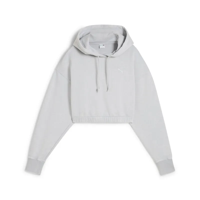 Dare To Midnight Motion Washed Cropped Pullover Hoodie made by Puma