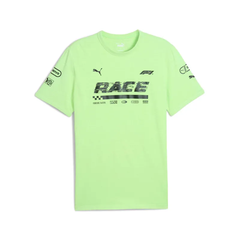 F1 Graphic Ringer Crew Neck Short Sleeve T-Shirt sold by Shoebacca