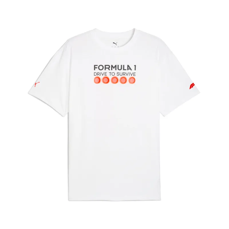 F1 Dts Graphic Relaxed Crew Neck Short Sleeve T-Shirt sold by Shoebacca