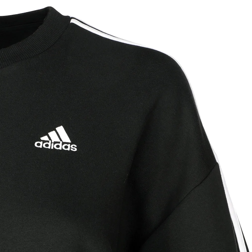 Essentials 3-Stripes Fleece Pullover Sweatshirt sold by Shoebacca product image thumbnail 3