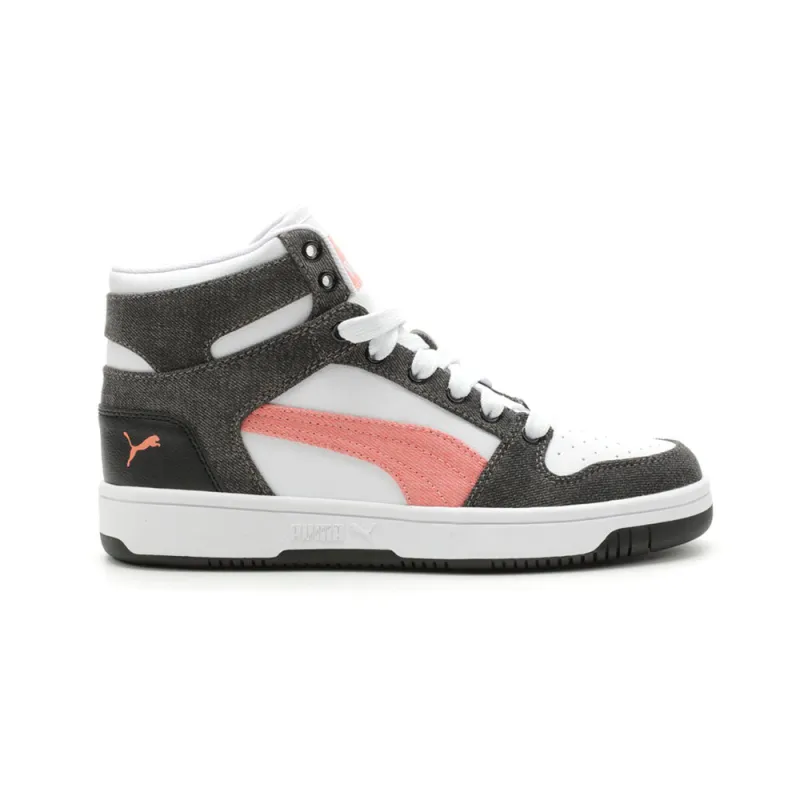 Rebound Layup Denim Lace Up Sneakers made by Puma