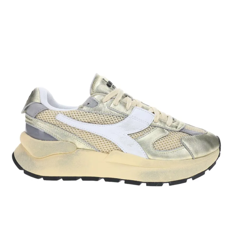 Mercury Elite Lam Used Lace Up Sneakers made by Diadora