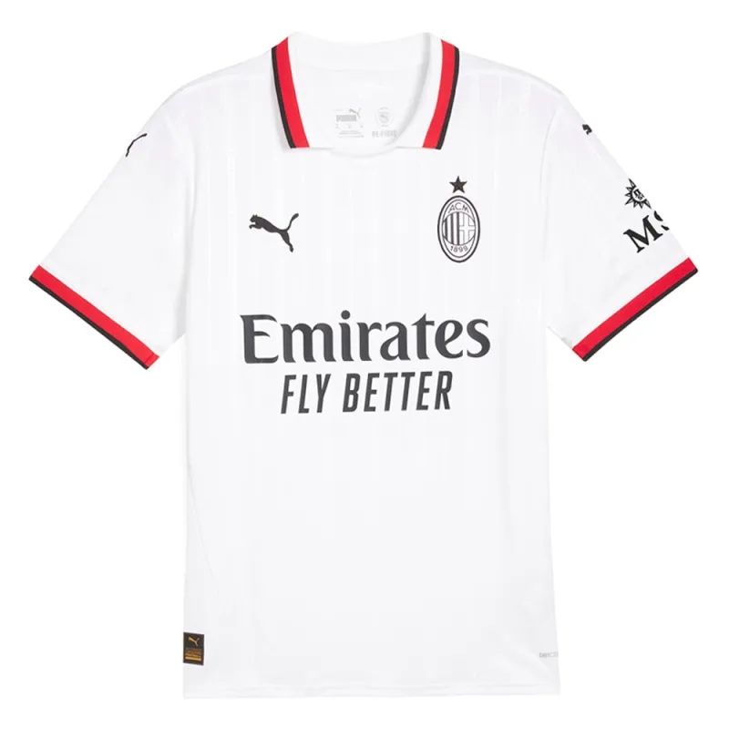 AC Milan Away Collared Short Sleeve Soccer Jersey sold by Shoebacca