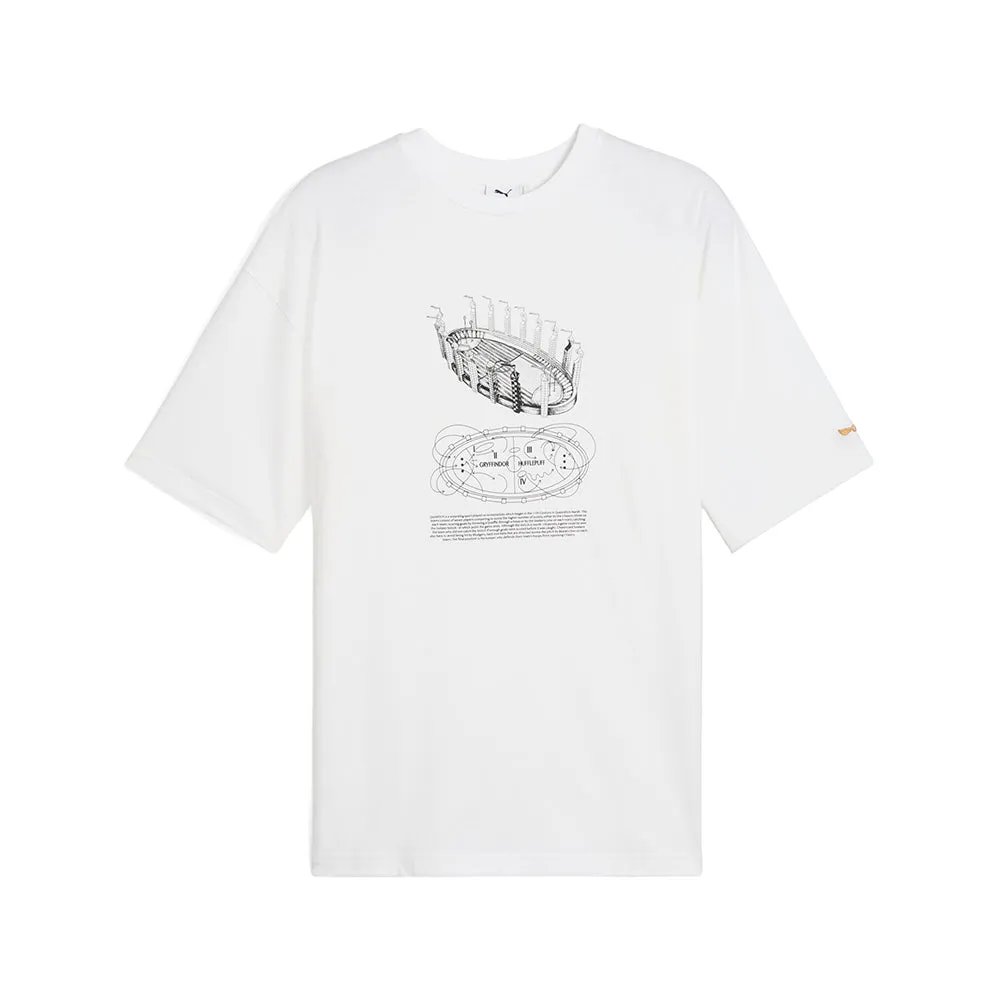 PUMA X HARRY POTTER Oversized Graphic Crew Neck Short Sleeve T-Shirt sold by Shoebacca