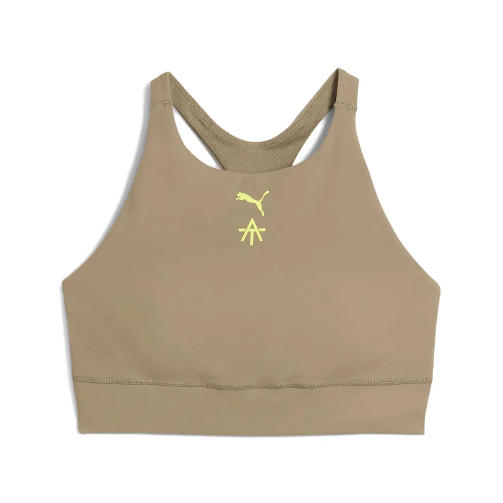 PUMA X ALEX TOUSSAINT Shapeluxe Mid Impact Sports Bra sold by Shoebacca