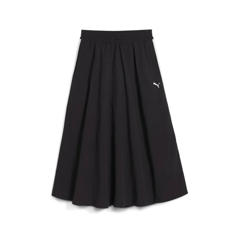 T7 Woven Midi Skirt sold by Shoebacca
