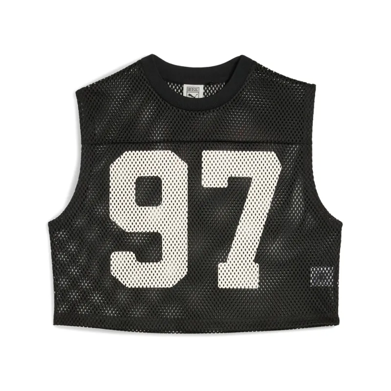 PUMA X ROSE Relaxed Mesh Crew Neck Tank Top made by Puma