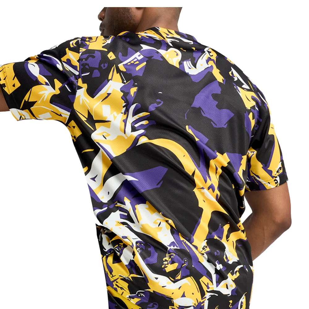 Rival Rage Relaxed Fit Graphic Basketball Crew Neck Short Sleeve T-Shirt sold by Shoebacca product image thumbnail 4