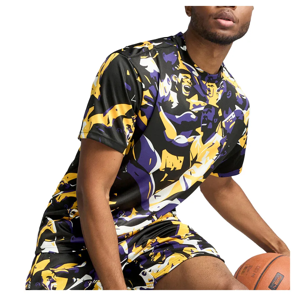 Rival Rage Relaxed Fit Graphic Basketball Crew Neck Short Sleeve T-Shirt sold by Shoebacca product image thumbnail 5