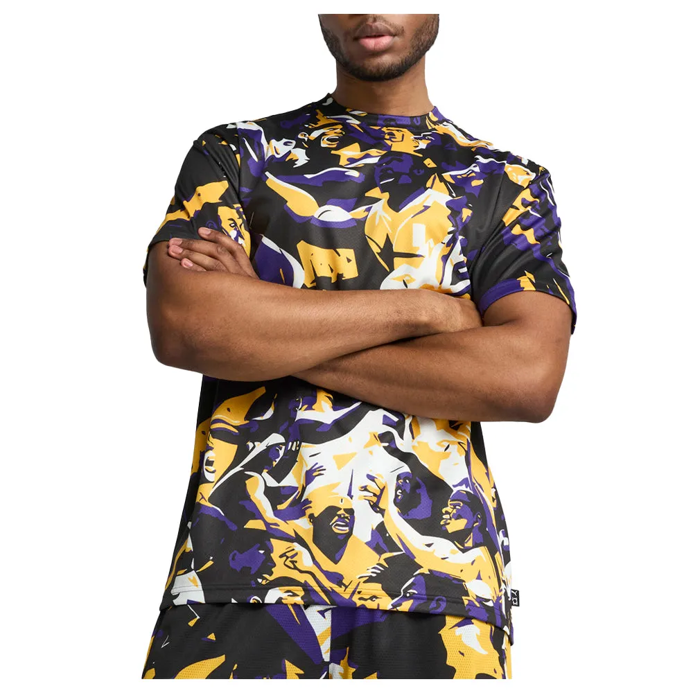 Rival Rage Relaxed Fit Graphic Basketball Crew Neck Short Sleeve T-Shirt sold by Shoebacca product image thumbnail 3