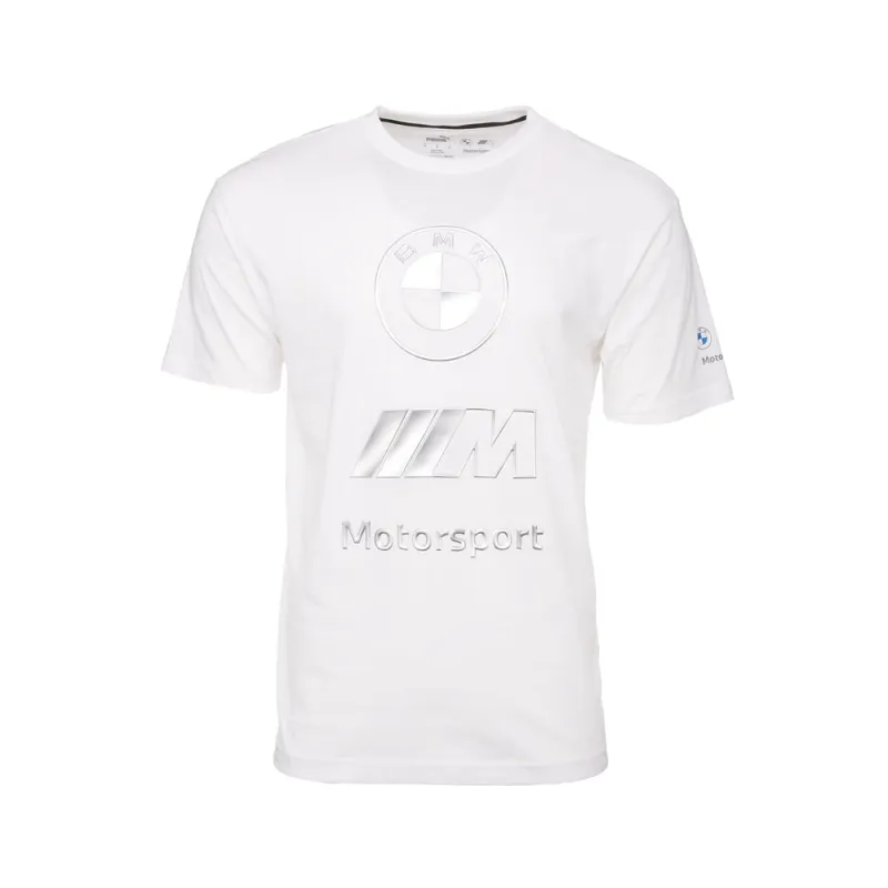 BMW M Motorsport Stacked Lux Logo Crew Neck Short Sleeve T-Shirt made by Puma