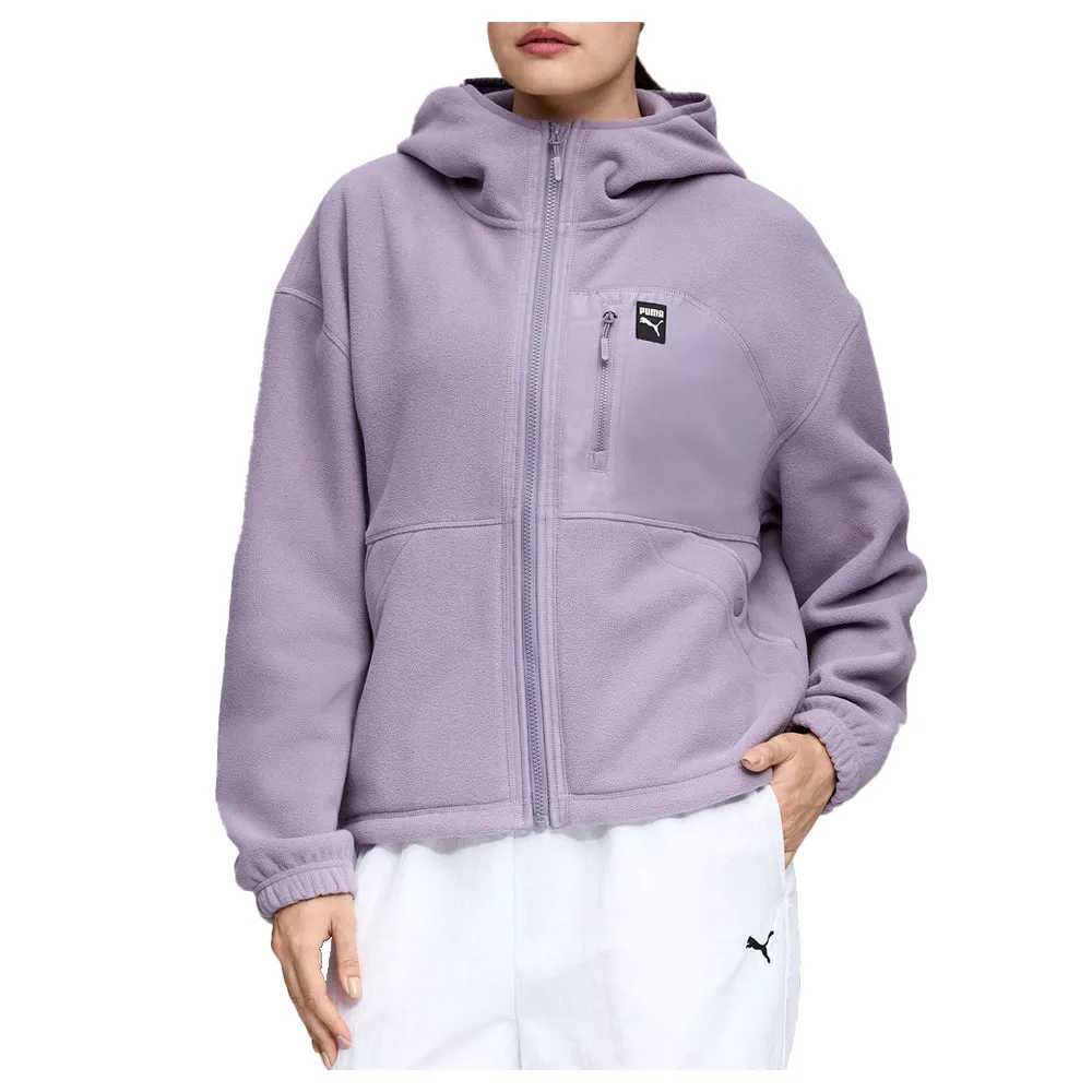 Polar Fleece Hooded Full Zip Jacket sold by Shoebacca product image thumbnail 3