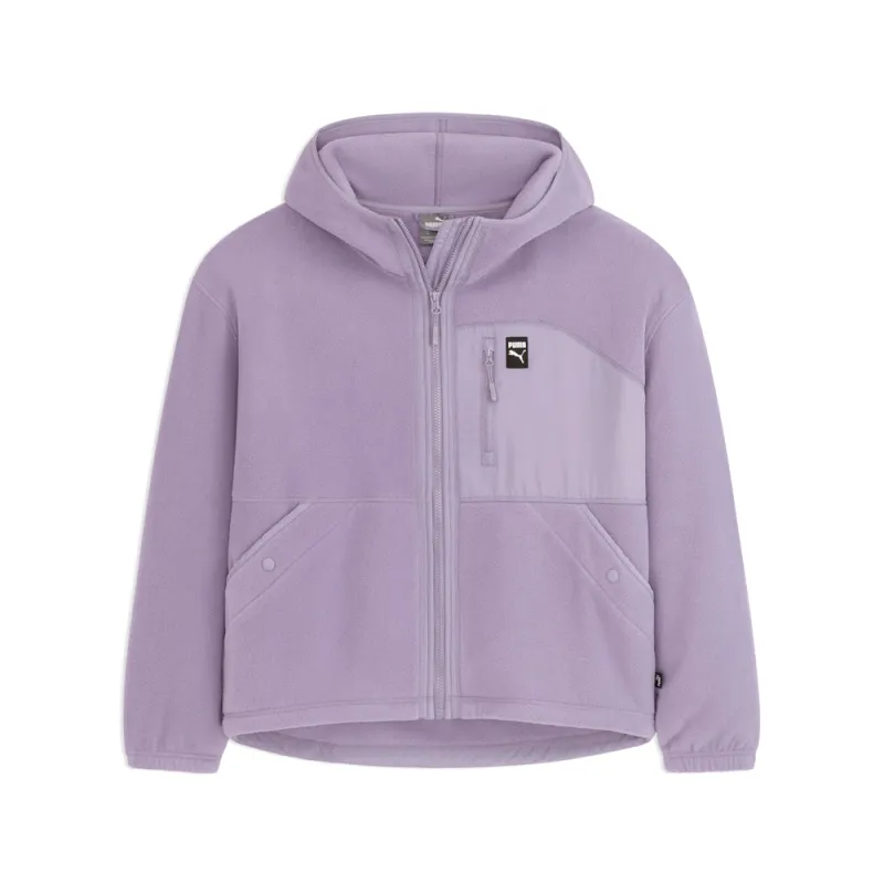 Polar Fleece Hooded Full Zip Jacket sold by Shoebacca