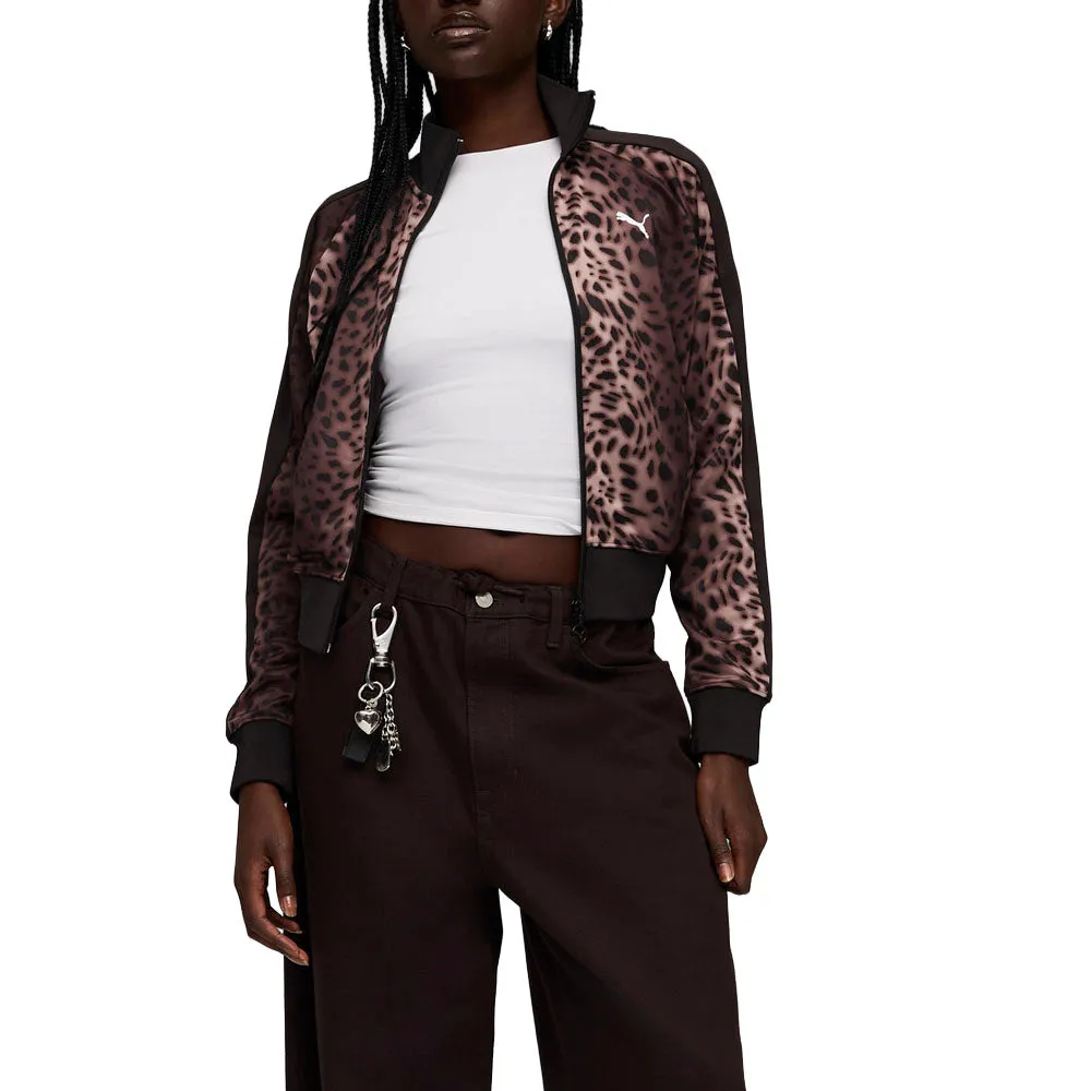 T7 Leopard Luxe Full Zip Track Jacket sold by Shoebacca product image thumbnail 5