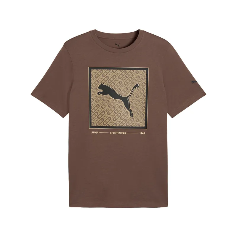 Pattern Box Graphic Crew Neck Short Sleeve T-Shirt made by Puma