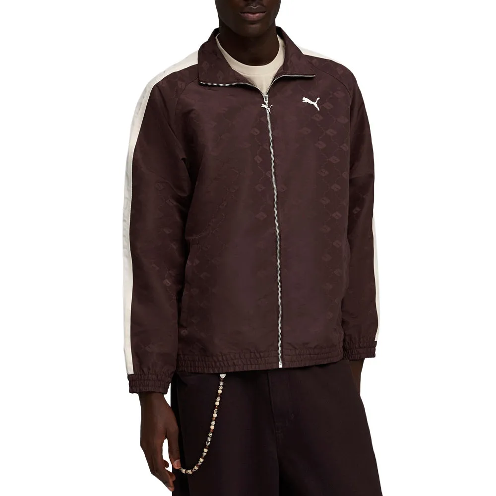 T7 Jacquarded Woven Relaxed Track Full Zip Jacket sold by Shoebacca product image thumbnail 3
